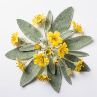 Mullein Flowers and Leaves