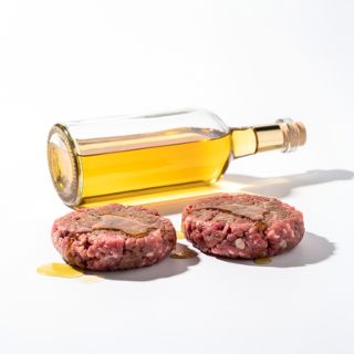 Oil For The Pan And For The Tops Of The Burger