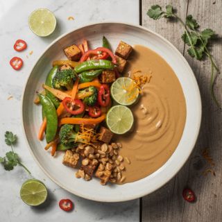 Stir-Fry with Peanut Sauce
