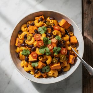 Southwest Sweet Potato Mac & Cheese