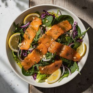 Smoked Salmon Salad (with an easy Dill Dressing!)