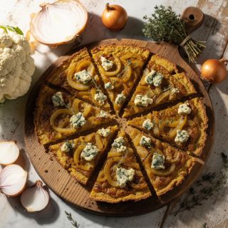 Caramelized Onion & Gorgonzola Pizza