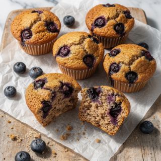 Blueberry Spelt Muffins