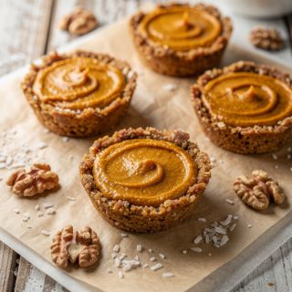 No-Bake Pumpkin Tarts (Vegan, Paleo)