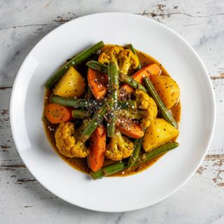 Mixed Winter Veggie Curry with Poppy Seeds
