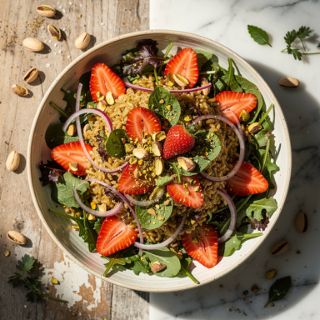 Strawberry Pistachio Salad