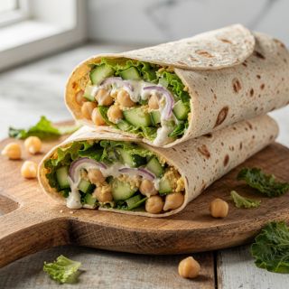 Chickpea Caesar Wrap