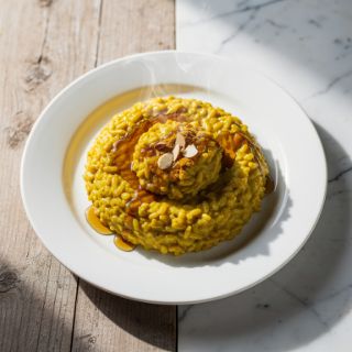 Golden Turmeric Breakfast Rice Pudding