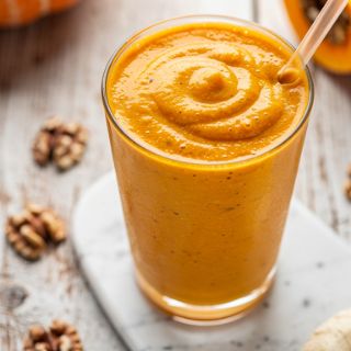 Pumpkin Pie Protein–Fiber Smoothie