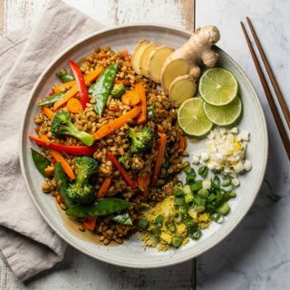 Farro Fried Rice
