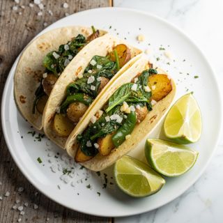 Spinach-Potato Tacos